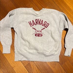 Vintage Champion Gray Reverse Weave Harvard Sweatshirt